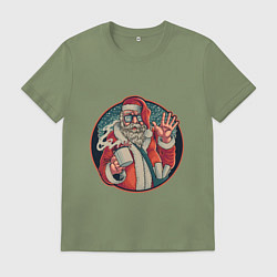 Мужская футболка Санта почтальон
