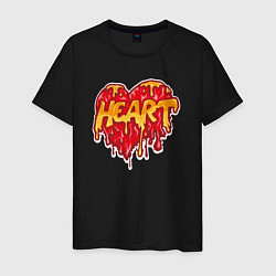 Футболка хлопковая мужская Honey heart, цвет: черный