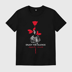 Футболка хлопковая мужская Depeche Mode - Enjoy the silence dave, цвет: черный