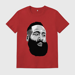 Футболка хлопковая мужская James Harden, цвет: красный