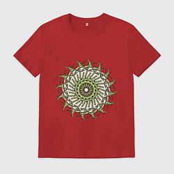 Футболка хлопковая мужская Терновый венок, цвет: красный