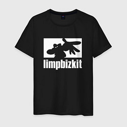 Футболка хлопковая мужская Limp Bizkit - logo, цвет: черный