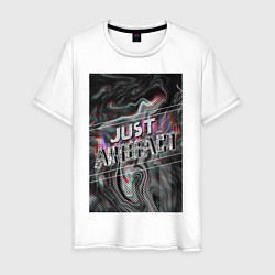 Футболка хлопковая мужская Just Artefact, цвет: белый
