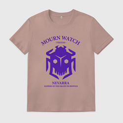 Футболка хлопковая мужская Mourn Watch Dragon Age, цвет: пыльно-розовый