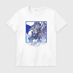 Футболка хлопковая мужская Броня Рэнд, цвет: белый