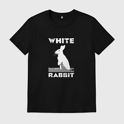 Футболка хлопковая мужская White rabbit, цвет: черный