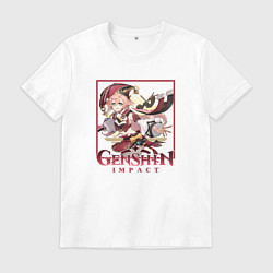 Футболка хлопковая мужская Янь Фэй, цвет: белый