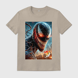 Мужская футболка Ужасный Веном - неоновое свечение