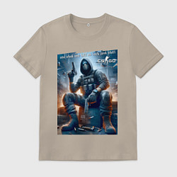 Мужская футболка One shot one kill no luck just skill - motto