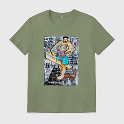 Футболка хлопковая мужская Masterpiece, цвет: авокадо