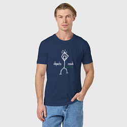 Футболка хлопковая мужская Depeche Mode - Exciter merch, цвет: тёмно-синий — фото 2