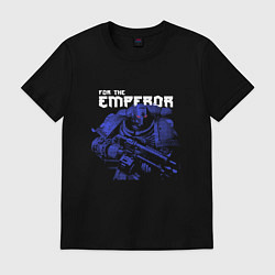 Футболка хлопковая мужская Space marine - Warhammer 40k, цвет: черный