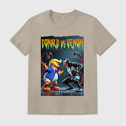 Мужская футболка Donald vs Venom - ai art fantasy