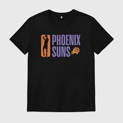 Футболка хлопковая мужская Phoenix Suns play, цвет: черный