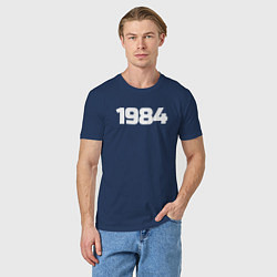 Футболка хлопковая мужская Рожден 1984, цвет: тёмно-синий — фото 2