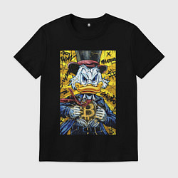 Мужская футболка Утиные истории - Скрудж биткоин