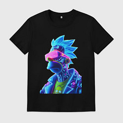 Футболка хлопковая мужская Cyberpunks not dead - Homer Simpson, цвет: черный