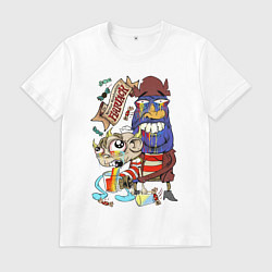 Мужская футболка Flapjack - rainbow