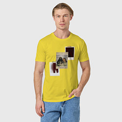 Футболка хлопковая мужская Подруги, цвет: желтый — фото 2