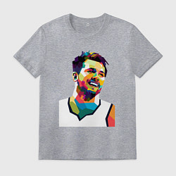 Футболка хлопковая мужская Luka smile, цвет: меланж