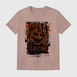 Футболка хлопковая мужская Пеклопёс DogDay из Poppy Playtime, цвет: пыльно-розовый