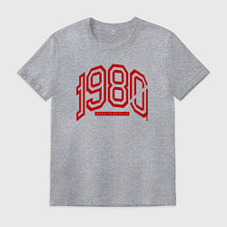 Футболка хлопковая мужская 1980s: born to be wild, цвет: меланж