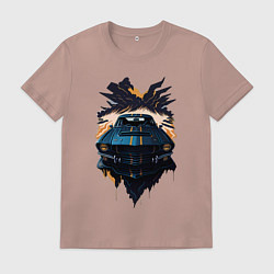 Футболка хлопковая мужская Мустанг, цвет: пыльно-розовый