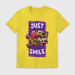 Мужская футболка Просто улыбнись