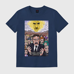 Футболка хлопковая мужская Следствие вели - Леонид Каневский, цвет: тёмно-синий