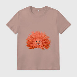 Мужская футболка Сartoon monster fluffy orange