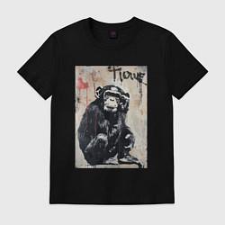 Футболка хлопковая мужская Style monkey, цвет: черный