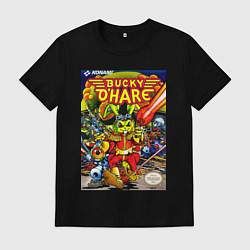 Футболка хлопковая мужская Баки о хэр, цвет: черный
