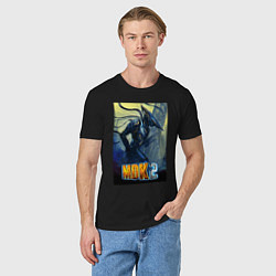 Футболка хлопковая мужская MDK - Kurt, цвет: черный — фото 2