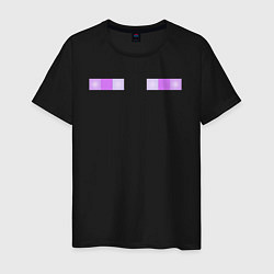 Футболка хлопковая мужская Enderman Minecraft, цвет: черный