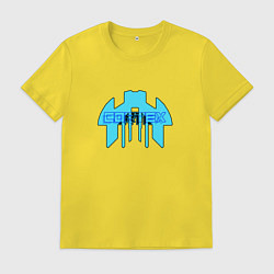 Футболка хлопковая мужская Cortex голубой aneurism iv, цвет: желтый