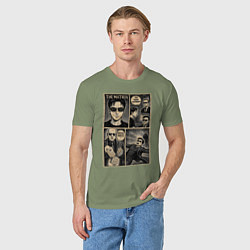 Футболка хлопковая мужская The matrix, цвет: авокадо — фото 2