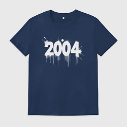 Футболка хлопковая мужская Граффити 2004 года, цвет: тёмно-синий