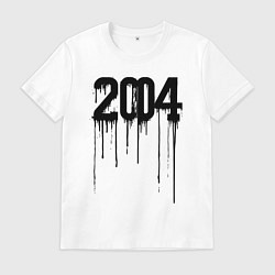 Футболка хлопковая мужская Капающий 2004, цвет: белый