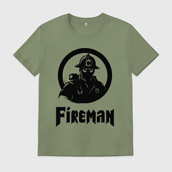 Мужская футболка Пожарный аниме