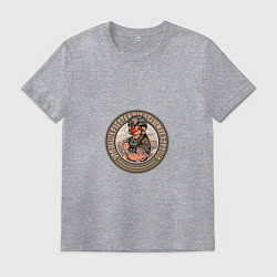 Футболка хлопковая мужская Это наша работа и мы делаем её хорошо, цвет: меланж