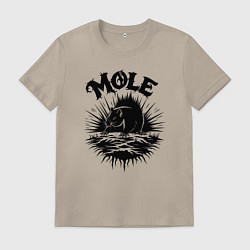 Мужская футболка Крот в стиле готика