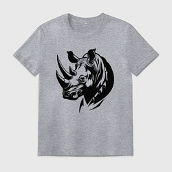Мужская футболка Черный носорог