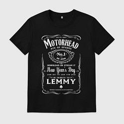 Футболка хлопковая мужская Motorhead whiskey, цвет: черный