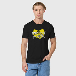 Футболка хлопковая мужская Protect ya neck Wu-Tang, цвет: черный — фото 2