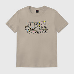 Мужская футболка Очень странные дела гирлянда