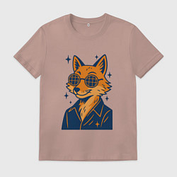 Мужская футболка Лиса в очках
