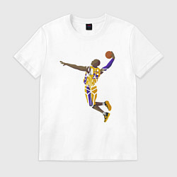 Футболка хлопковая мужская Kobe Bryant dunker, цвет: белый