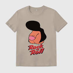 Мужская футболка Логотип rock n roll мем