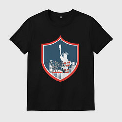 Футболка хлопковая мужская United States, цвет: черный