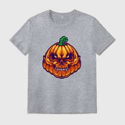 Футболка хлопковая мужская Ghost pumpkin, цвет: меланж
